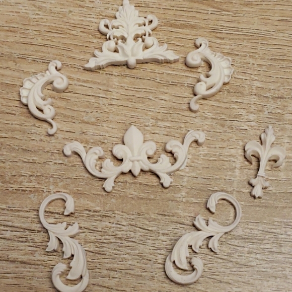 5 Sets Baked polymer trims for crafting - Picture 1 of 4